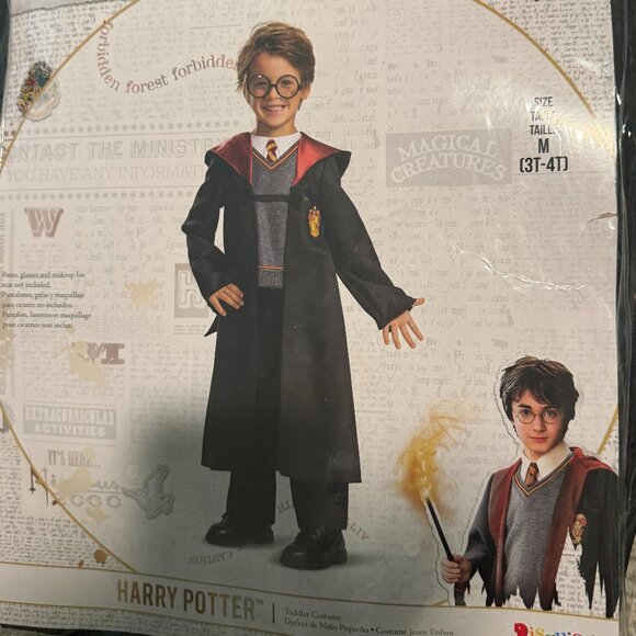 Disguise Harry Potter Black Kids Classic Halloween Costume for Boys Outfit 3T - Picture 2 of 6